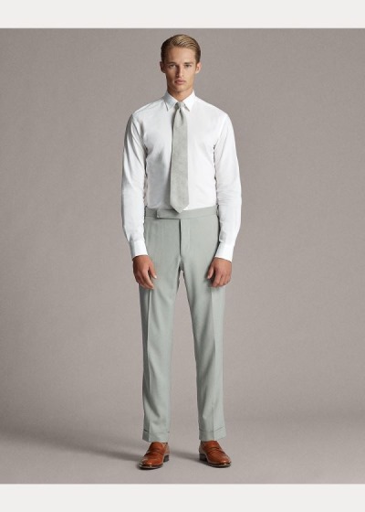 Men's Ralph Lauren Gregory Wool Gabardine Trousers | 430956IBY